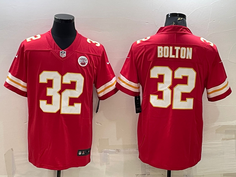 Men's Kansas City Chiefs #32 Nick Bolton Red Vapor Untouchable Limited Stitched Football Jersey